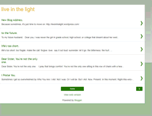 Tablet Screenshot of liveinhislight.blogspot.com