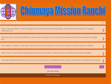 Tablet Screenshot of chinmayaranchi.blogspot.com