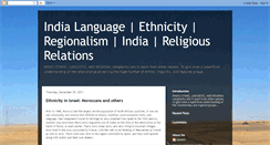 Desktop Screenshot of ethnicityinindia.blogspot.com