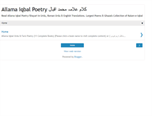 Tablet Screenshot of iqbalurdu.blogspot.com