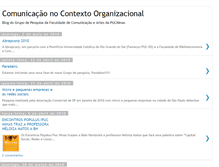 Tablet Screenshot of comunicacaonocontextoorganizacional.blogspot.com