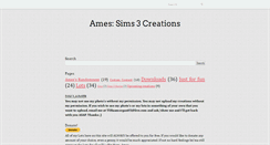 Desktop Screenshot of amessims3lotcreations.blogspot.com