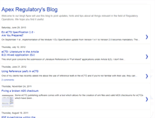 Tablet Screenshot of apexregulatory.blogspot.com