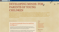 Desktop Screenshot of familyfirstdevelopingyoungminds.blogspot.com