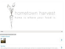 Tablet Screenshot of hometownharvest.blogspot.com