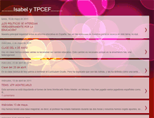 Tablet Screenshot of isabelmastpcef.blogspot.com