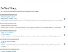 Tablet Screenshot of gotoaffiliate.blogspot.com