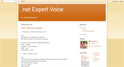 Desktop Screenshot of dotnetexpertvoice.blogspot.com