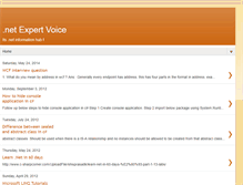 Tablet Screenshot of dotnetexpertvoice.blogspot.com