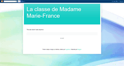 Desktop Screenshot of madamemariefrance.blogspot.com