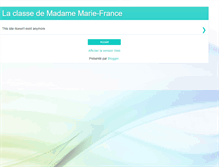 Tablet Screenshot of madamemariefrance.blogspot.com