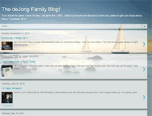 Tablet Screenshot of dejongfamily.blogspot.com