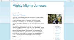 Desktop Screenshot of mightyjoneses.blogspot.com