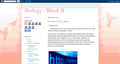Desktop Screenshot of biologyblockb.blogspot.com