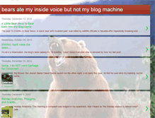 Tablet Screenshot of bearsatemyinsidevoice.blogspot.com