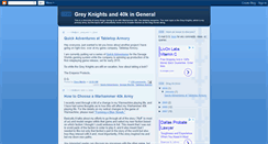 Desktop Screenshot of greyknights.blogspot.com