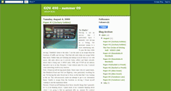 Desktop Screenshot of gov490summer.blogspot.com