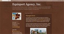 Desktop Screenshot of equisportagency.blogspot.com