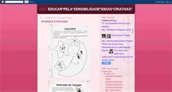 Desktop Screenshot of educarpelasensibilidadeideiacriativa.blogspot.com