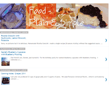 Tablet Screenshot of foodplainandsimple.blogspot.com