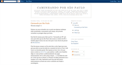 Desktop Screenshot of caminhandoporsp.blogspot.com