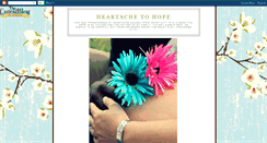 Desktop Screenshot of heartachetohope.blogspot.com