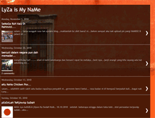 Tablet Screenshot of lyzaismyname.blogspot.com