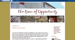Desktop Screenshot of barnofopportunity.blogspot.com