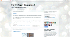 Desktop Screenshot of 365happythingsproject.blogspot.com