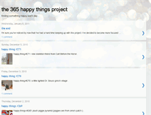 Tablet Screenshot of 365happythingsproject.blogspot.com