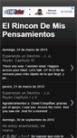 Mobile Screenshot of elrincondelospensamientososcuros.blogspot.com