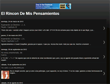 Tablet Screenshot of elrincondelospensamientososcuros.blogspot.com