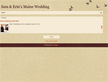 Tablet Screenshot of mainewedding2011.blogspot.com