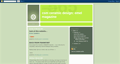 Desktop Screenshot of csmceramicdesign.blogspot.com