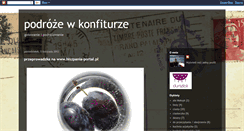 Desktop Screenshot of podrozewkonfiturze.blogspot.com