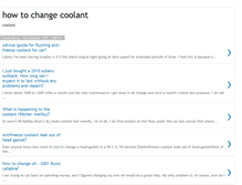 Tablet Screenshot of howtochangecoolant.blogspot.com