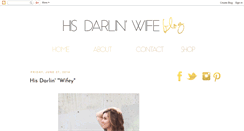 Desktop Screenshot of hisdarlinwife.blogspot.com