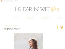 Tablet Screenshot of hisdarlinwife.blogspot.com
