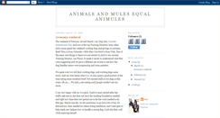 Desktop Screenshot of animalsandmulesequalanimules.blogspot.com