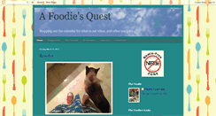 Desktop Screenshot of afoodiesquest.blogspot.com