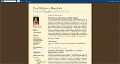 Desktop Screenshot of bibliotecaheredada.blogspot.com