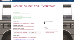 Desktop Screenshot of housemusicforeveryone.blogspot.com