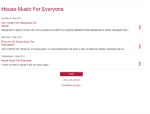 Tablet Screenshot of housemusicforeveryone.blogspot.com