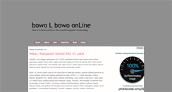 Desktop Screenshot of bowol.blogspot.com