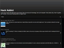 Tablet Screenshot of hack-addict.blogspot.com