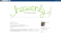 Desktop Screenshot of heavenlyhandmade.blogspot.com