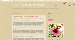 Desktop Screenshot of mommytoperfection.blogspot.com