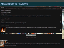 Tablet Screenshot of abbarecordreviews.blogspot.com