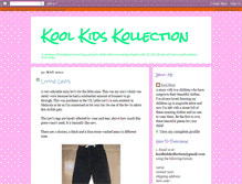Tablet Screenshot of koolkidskollection.blogspot.com