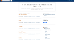 Desktop Screenshot of muldoonsenrichment.blogspot.com